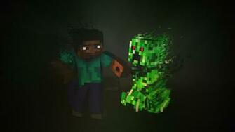 Steve Minecraft Wallpaper Epic Creeper
