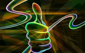 3d Neon Colorful Desktop HD Wallpaper