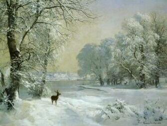 Christmas Winter Scenes Wallpaper Grasscloth