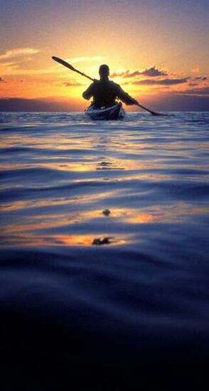 Sunset Canoe The iPhone Wallpaper