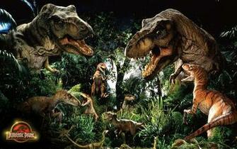 Fantasy Dinosaur Movie Film Poster Jungle Forest Wallpaper Background