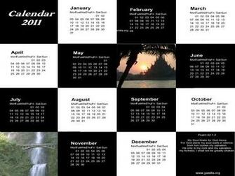 Christian Wallpaper Calendar I