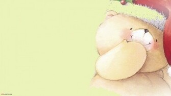 Christmas Bear Teddy Background Wallpaper