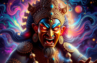 Angry Vishnu Wallpaper