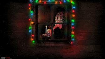 Horror Christmas Wallpaper Black