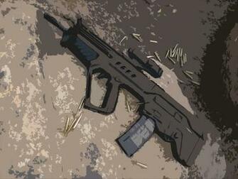Iwi Tavor Cutout On The Rocks 4k Ultra HD Wallpaper