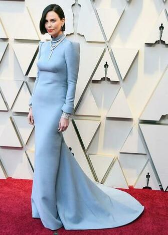 Actresses Image Charlize Theron Oscars Red Carpet HD