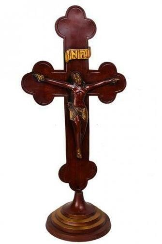 Amazon Ft Large Brass Jesus Christ On Inri Cross Home