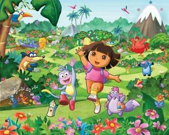 Dora The Explorer Mural By Walltastic Wallpaper Direct
