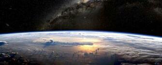 Wallpaper Earth From Space X Dual Monitor Desktop