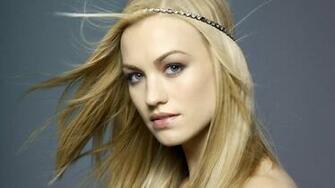Wallpaper Yvonne Strahovski Blonde Face Wind