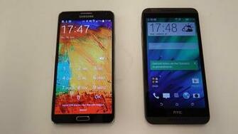 Gegen Desire Links Das Samsung Phablet Note Rechts