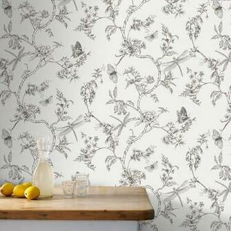 Superfresco Easy Nature Trail White Mica Wallpaper