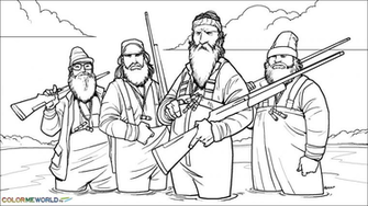 Duck Dynasty Coloring Wallpaper