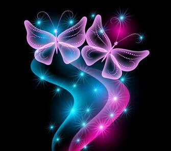 Mariposas Wallpaper HD Ne N Luz Pantalla Ancha De Alta