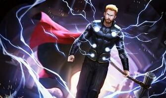 Remarkable Design Thor Infinity War Wallpaper Art With