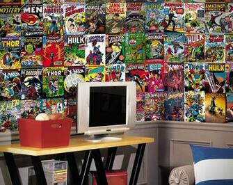 Marvel Comic Books Wallpaper Mural Hiconsumption