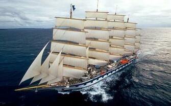 Royal Clipper Sailing Ship Wallpaper