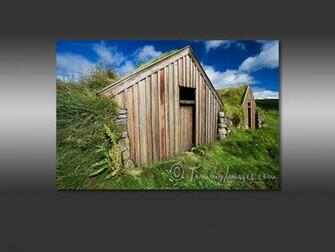 Computer Desktop Wallpaper Icelandic Farmhouse With Green Roof