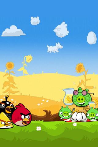 Angry Birds Seasons iPhone Background By Sal9