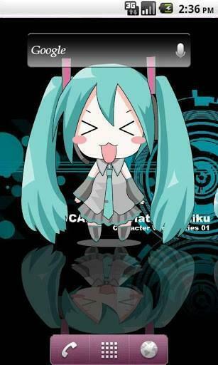 Bigger Hatsune Miku Live Wallpaper For Android Screenshot