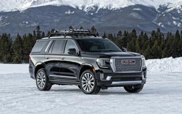 Wallpaper Gmc Yukon Denali Luxury Black Suv