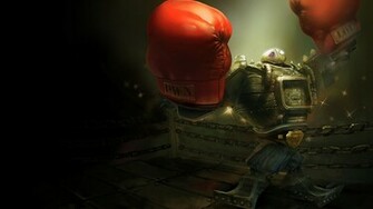 Blitzcrank League Of Legends HD Wallpaper Splash Skin 3a