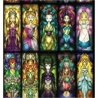 Stained Glass Disney Patterns More