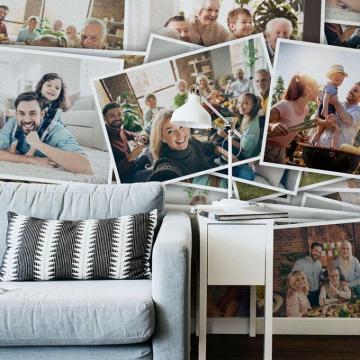 Photo Collage Wallpaper Personalized Handmade