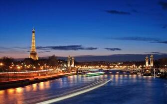 Tower Wallpaper Eiffel Paris Night Lights France