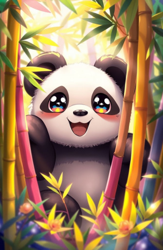 Cute Anime Panda Wallpaper