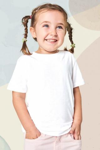 Girl S Casual White Tee Psd Mockup Premium Image By Rawpixel