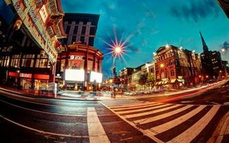 Chinatown Washington Fisheye Wallpaper