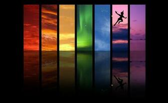 Rainbow Skies And Peter Pan Wallpaper Disney Photo