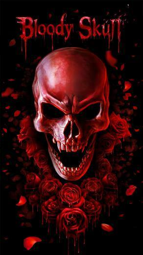 Red Blood Skull Live Wallpaper For Android Apk