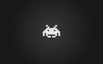 Games Minimalistic Space Invaders Retro Wallpaper Background