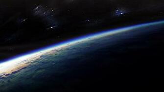 Outer Space Stars Planets Earth Dual Screen HD