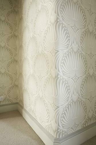 Wallpaper In A Hallway Or Entryway Farrow Ball Lotus