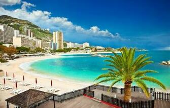 Wallpaper Sand Sea Beach Clouds Mountains Palma Shore Home