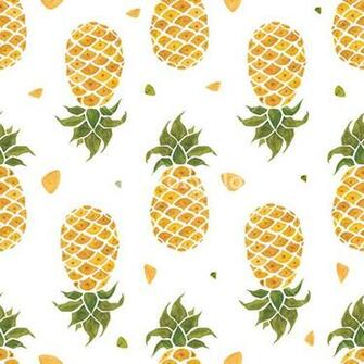 Pineapple Background Watercolor Seamles Png Image Pngio