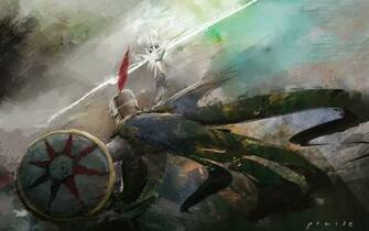 Red And Grey Sun Painting Dark Souls Solaire Video Games