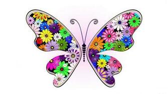 Abstract Colorful Butterfly HD Image Only Wallpaper
