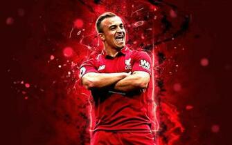 Wallpaper Xherdan Shaqiri Goal Lfc Swiss Footballers