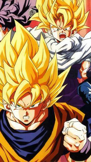 Ios7 Dragonball Z Goku Fire Parallax HD iPhone iPad Wallpaper