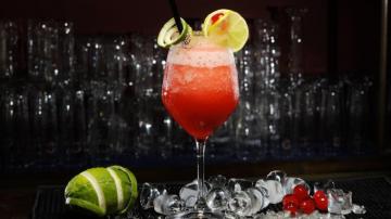Wallpaper Daiquiri Cocktail Lime Mint Cherry Food