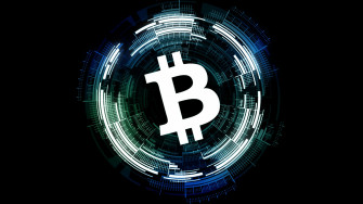 Bitcoin Logo Black 4k Laptop HD Wallpaper
