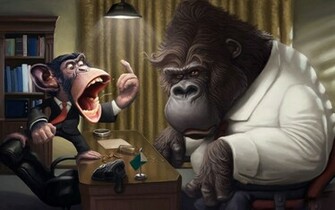 Monkey Funny Wallpaper HD Res