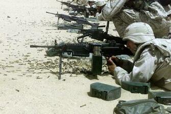 M249 Saw Machine Weapon Gun Military Soldier E Wallpaper