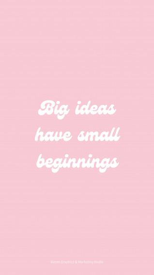 Pastel Pink Aesthetic Wallpaper Quotes Big Ideas Have Small