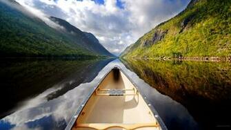 Canoe Lake Wallpaper